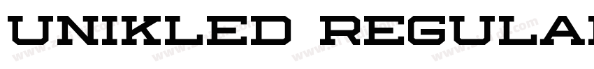 Unikled Regular字体转换